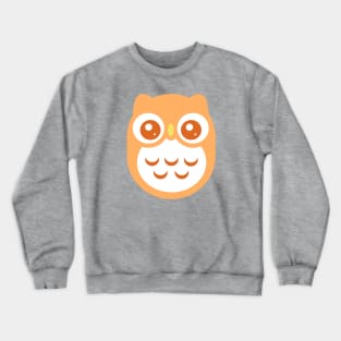 Orange Cute baby Owl Crewneck Sweatshirt